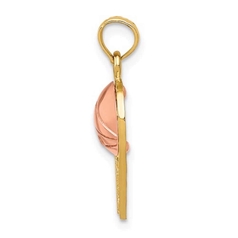14k Basketball Pendant - Picture 2 of 4